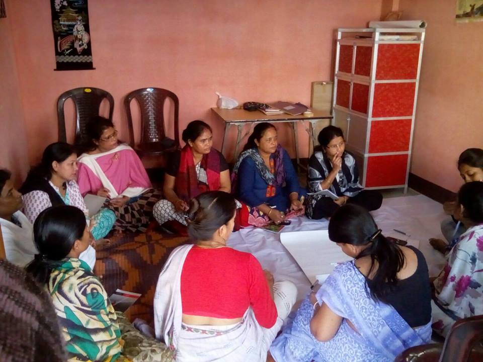 Training session at our Habitat Facilitation Centre, Guwahati - YUVA